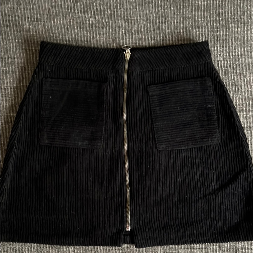 BDG Black Corduroy Skirt